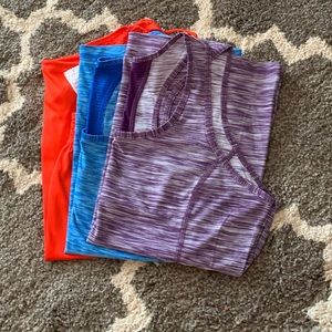 Bundle of 3 Danskin fitted tank tops